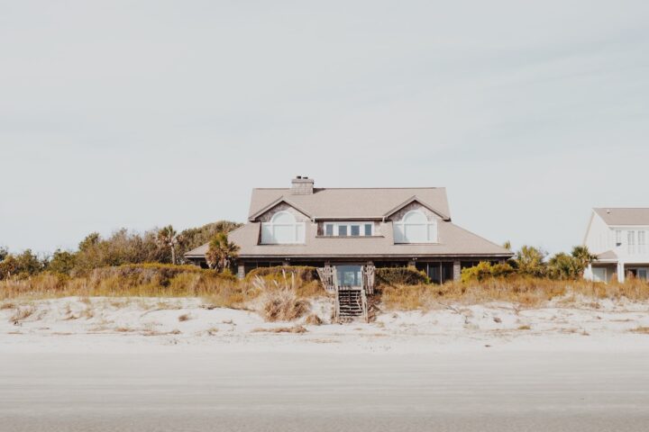 house surrounded with trees